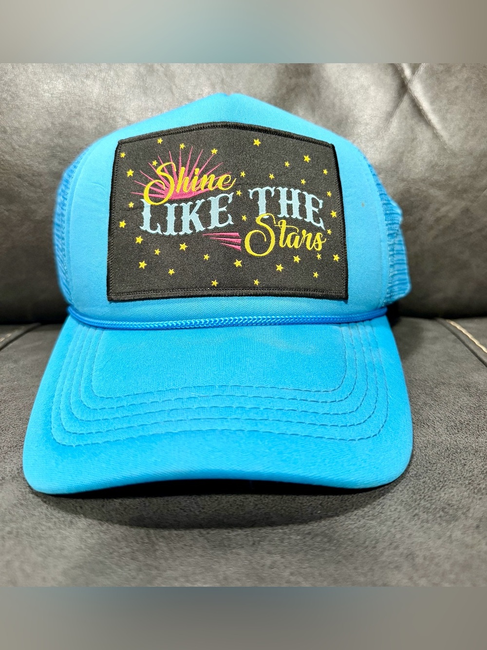 Bright Blue 'Shine Like The Stars' Trucker Cap